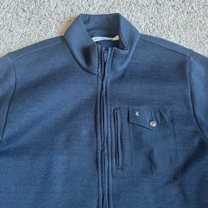 Criquet Full Zip Fleece Jacket Large Black Long Sleeve